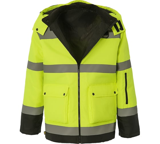 Куртка утепленная СОЮЗСПЕЦОДЕЖДА СПЕКТР лимон, черная, размер 52-54 XL 2000000259819