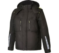 Куртка трансформер утепленная СОЮЗСПЕЦОДЕЖДА КОТКРУТ KOTKRUT черная, лимон, размер 52-54, рост 182-188 2000000231532