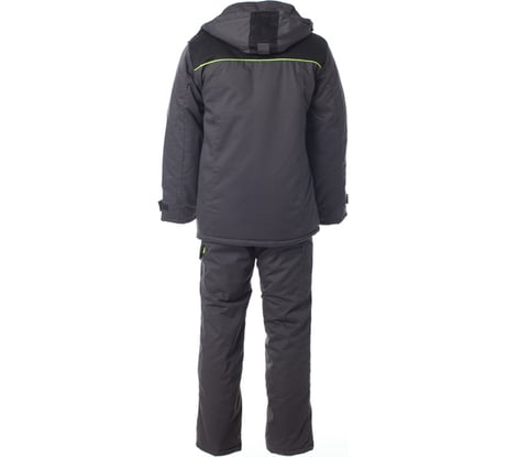 Зимний костюм СПРУТ Корвет куртка/брюки, темно-серый/черный/лимон, р. 44-46/88-92, рост 182-188, 115657