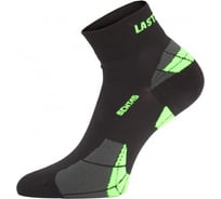 Носки Lasting CTF 906, polypropylene+nylon, черный/зеленый, размер S, CTF906S
