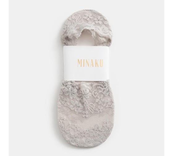 Носки-невидимки женские MINAKU «Цветочки» размер 36-37 (23 см) 5525499