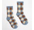 Носки MINAKU "Клетка" цвет синий/бежевый, размер 36-41 (23-27 см) 6887313 4