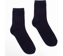 Носки MINAKU "Красные точки" мужские цвет синий, размер 40-41 (27 см) 7516989