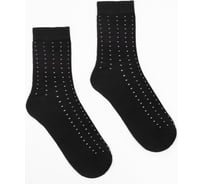 Носки MINAKU "Белые точки" мужские цвет черный, размер 40-41 (27 см) 7516993