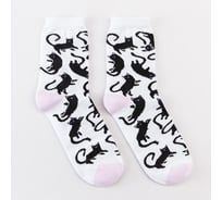 Носки MINAKU «Котики» цвет белый, размер 40-41 (27 см) 6881631