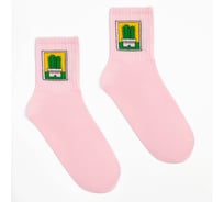 Женские носки MINAKU "Кактус" цвет розовый, р-р 36-37 (23 см) 7516970