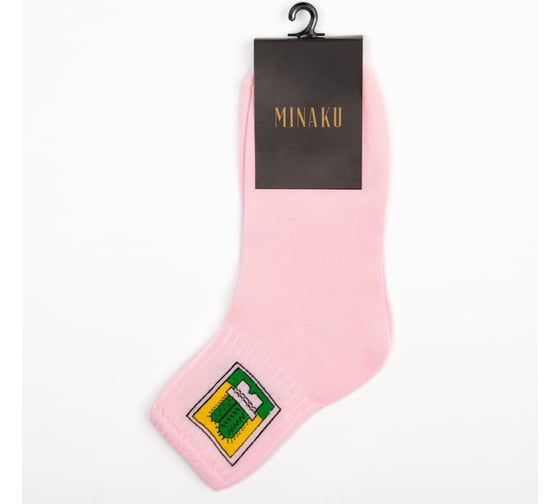 Женские носки MINAKU "Кактус" цвет розовый, р-р 36-37 (23 см) 7516970