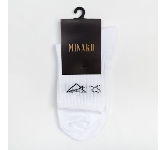 Женские носки MINAKU "Самолёт" цвет белый, р-р 38-39 (25 см) 7425354