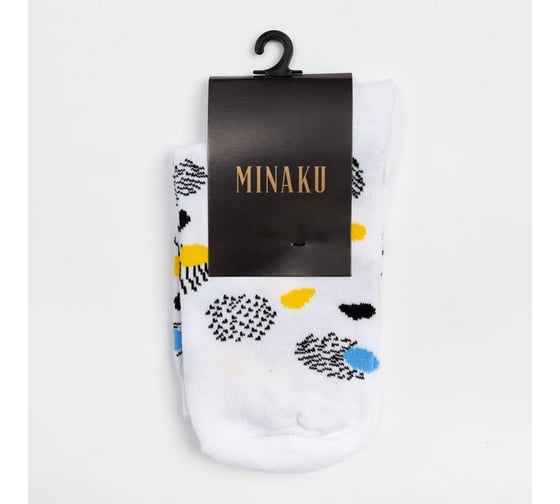 Женские носки MINAKU "Космос" цвет белый, р-р 38-39 (25 см) 7425364