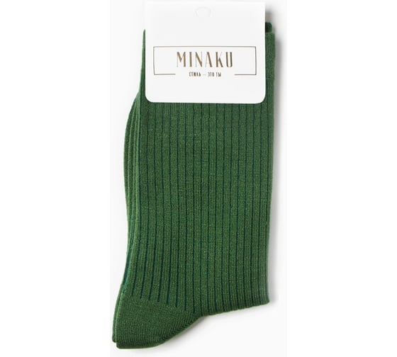 Женские носки MINAKU длинные цв. темно-зеленый, р-р 36-39 9788788