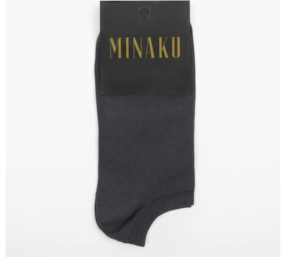 Мужские носки MINAKU укороченные цвет графит, р-р 43-46 (29 см) 7474723