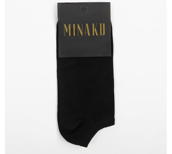 Мужские носки MINAKU укороченные : Premium цвет чёрный, р-р 43-46 (29 см) 7474721