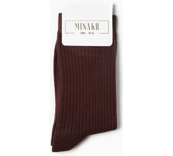 Женские носки MINAKU длинные цв. коричневый, р-р 36-39 9788789