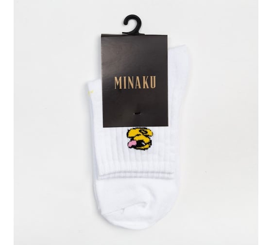 Мужские носки MINAKU "Утёнок" цвет белый, р-р 40-41 (27 см) 7425345