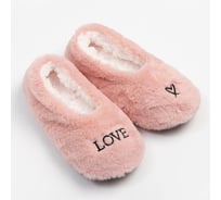 Женские носки-тапочки MINAKU "Love", цвет розовый, р-р 36-37 (23 см) 7587473