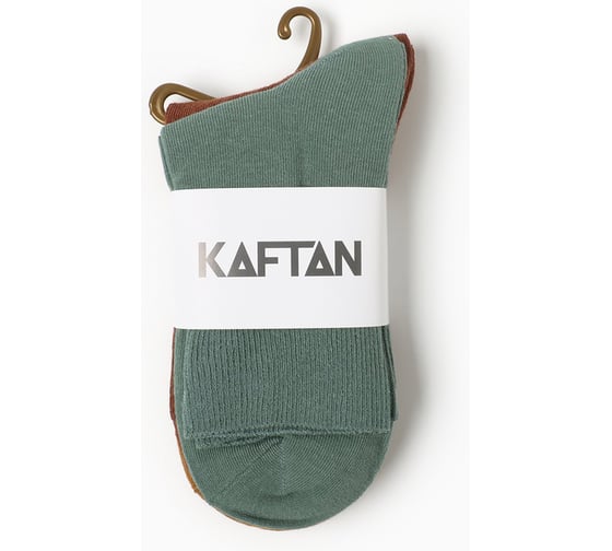Набор женских носков KAFTAN Base 3 пары, р. 36-39 (23-25 см) горчичн/терракот/зелен 9934683