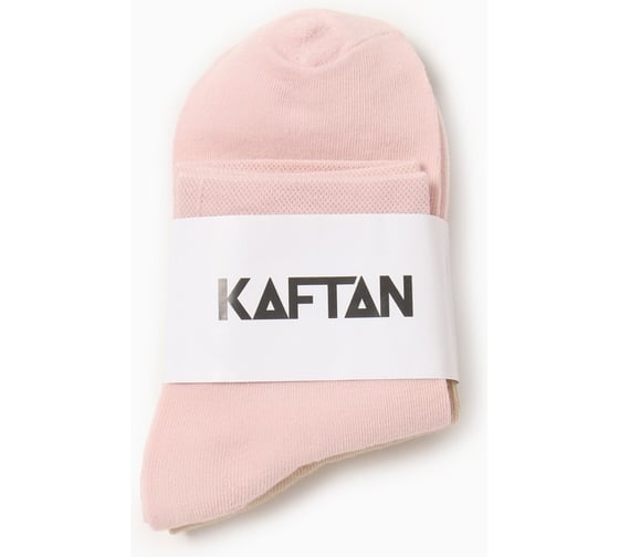 Набор женских носков KAFTAN Base, 2 пары, р. 36-39 (23-25 см) беж/персик 9934589