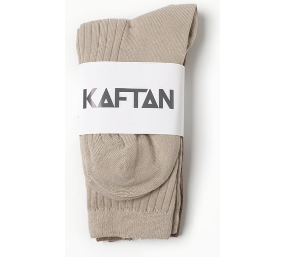 Набор женских носков KAFTAN Base, 2 пары, размер 36-39 (23-25 см) молочн/беж 10321975