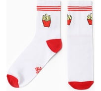 Носки женские KAFTAN "Картошка фри" р. 36-39 (23-25 см), белый 4258336