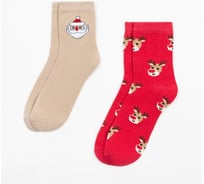 Набор женских носков KAFTAN Marry christmas, р. 36-40 (23-25 см), 2 пары 7990045