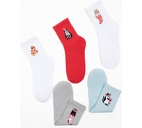 Набор женских носков KAFTAN Котики, р. 36-40 (23-25 см), 5 пар 6977764