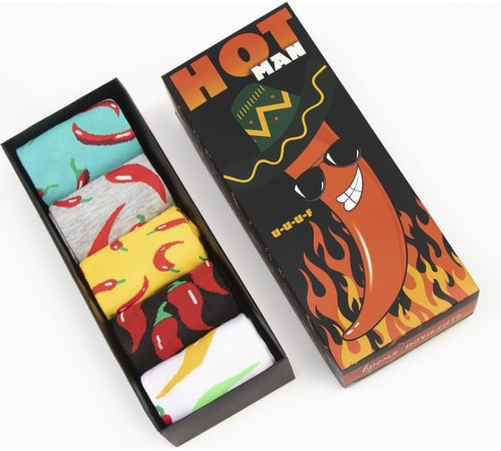 Набор мужских носков KAFTAN Hot man  5 пар, р-р 39-41 7059885