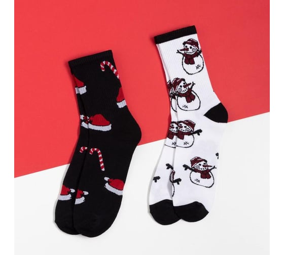 Набор мужских носков KAFTAN Snowman, р. 41-44 (27-29 см), 2 пары 6969408 1