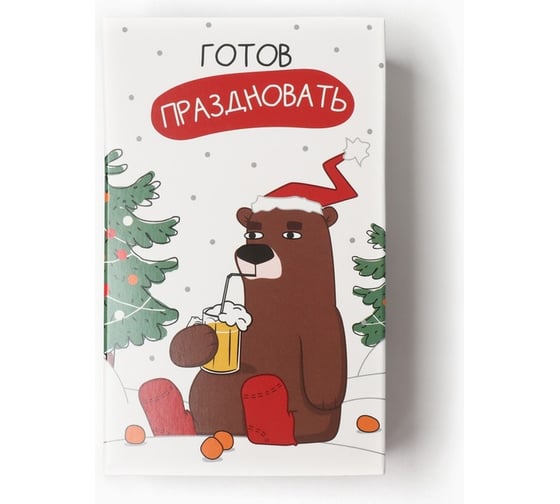 Набор мужских носков KAFTAN Готов праздновать, р. 41-44 (27-29 см), 2 пары 9683706