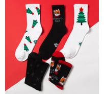 Набор мужских носков KAFTAN 5 пар Весёлого года, 41-44 (27-29 см) 4973760