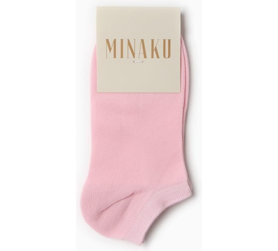 Женские носки MINAKU укороченные, цвет светло-розовый, р-р 36-39 (23-25 см) 9802896