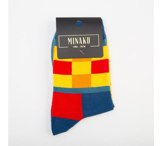 Носки MINAKU "Кубики" размер 36-41 (23-27 см) 6882921