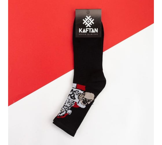 Носки мужские KAFTAN "Bad Santa" размер 41-44 (27-29 см), черный 5078158