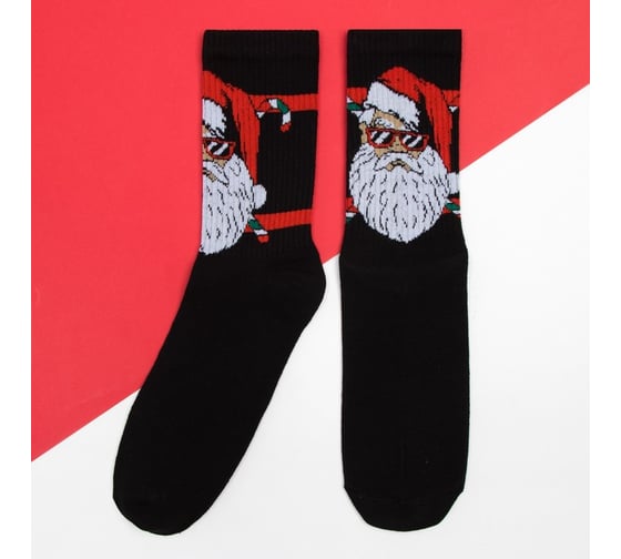 Носки мужские KAFTAN "Santa" размер 41-44 (27-29 см), черный 7816345 1