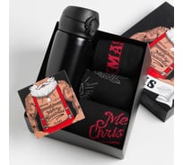 Подарочный набор KAFTAN термос и носки 3 пары Xmas, размер 41-44 (27-29 см) 7994671