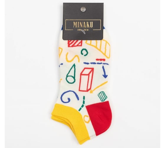 Носки MINAKU "Фигуры" размер 36-39 (23-25 см) 7524075