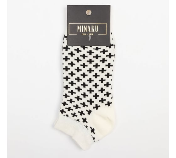 Носки MINAKU "Узоры" размер 36-39 (23-25 см) 7524083