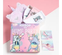 Подарочный набор KAFTAN "Party" маска для сна, носки 3 пары 7696215