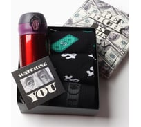 Подарочный набор KAFTAN термос и носки 3 пары Be rich, размер 41-44 (27-29 см) 10124157