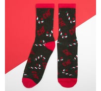 Носки мужские KAFTAN "НГ" размер 41-44 (27-29 см), зеленый 7816346