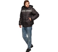 Куртка-бомбер рабочая зимняя мужская Комус черная, р.56-58, рост 182-188 1413906