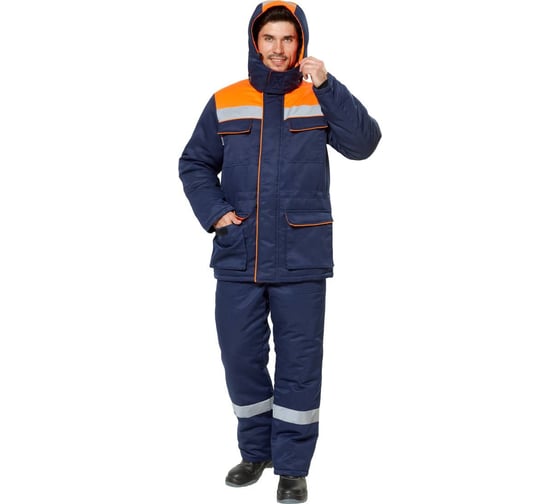 Костюм Эксперт Спецодежда Балтигури т.синий/оранжевый р. 72-74, рост 170-176 6446000127738 1