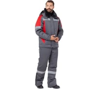 Костюм Эксперт Спецодежда Страйк серый/красный зимни р. 48-50, рост 182-188 6446000153201