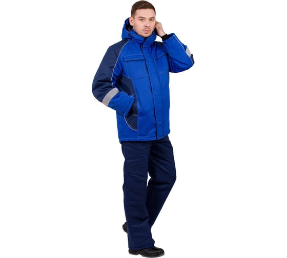 Куртка Эксперт Спецодежда Страйк василек/т.синий зим р. 56-58, рост 194-200 6446000189804 1