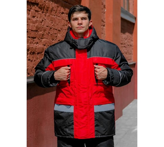 Куртка утепленная ООО ГУП Бисер Стимул RED Таслан, размер 88-92, рост 182-188 4660391419742