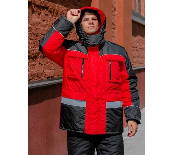 Куртка утепленная ООО ГУП Бисер Стимул RED Таслан, размер 88-92, рост 182-188 4660391419742