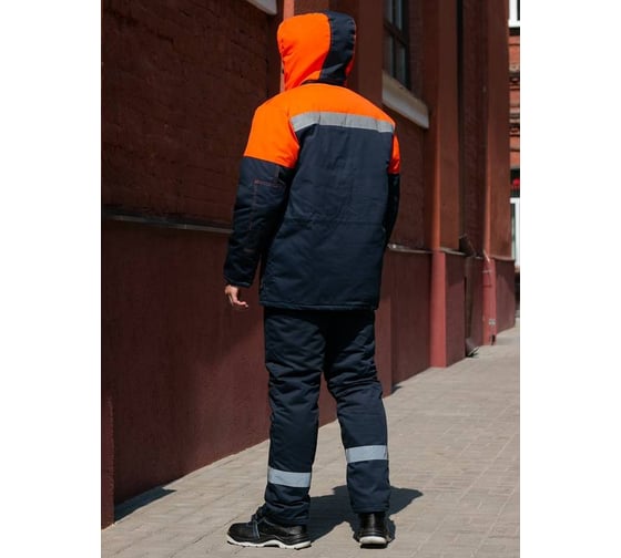 Костюм утепленный ООО ГУП Бисер Интер Orange синий/оранж/СВП, размер 104-108, рост 170-176 4660391400634