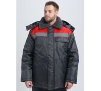 Зимняя куртка Факел 87491239 Квайл СОП (тк.Оксфорд), т.серый/красный 87491239.018