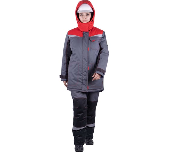 Женский костюм ГК Спецобъединение КМ-10 ЛЮКС от пониженных температур воздуха и ветра, механических воздействий и ОПЗ ( Кос 237/104/170 1