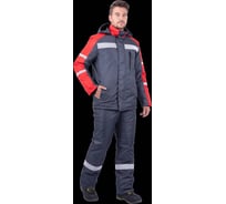 Костюм ГК Спецобъединение РОУД зимний, т/серый-красный (104-108, 170-176), Кос 488/104/170