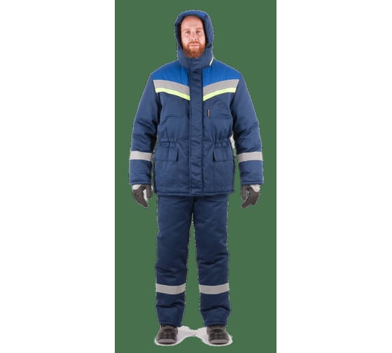 Костюм ГК Спецобъединение УРЕНГОЙ зимний, т/.синий-василек, 4 кл пояс (96-100, 158-164), Кос 913/96/158 1